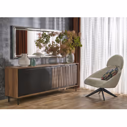 Lustro ABISSO 72x162 - srebrny