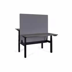 Biurko regulowane ACTIVE II 140x70 - antracyt/czarny