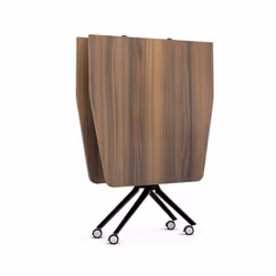 Stół składany na kółkach CARL TABLE 200x100 - orzech/czarny