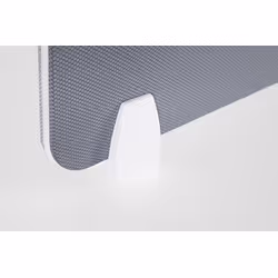 Przegroda biurkowa SCREEN 80x40 - białe obrzeże