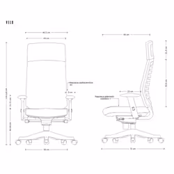 Fotel biurowy VELO - pomarańczowy BL405