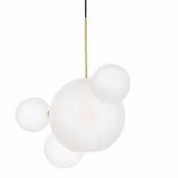 Lampa wisząca CAPRI LINE - biały/złoty