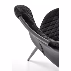 Krzesło welurowe K569 - czarny