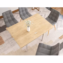 Stół rozkładany FLIP 80/160x80 - dąb cremona torro/kaszmir