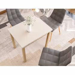Stół rozkładany FLIP 80/160x80 - kaszmir/dąb cremona torro