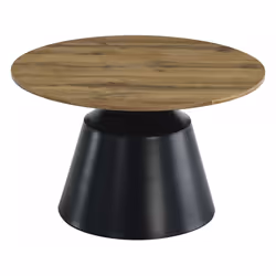 Zestaw stolików kawowych ITAKA - dąb artisan/czarny