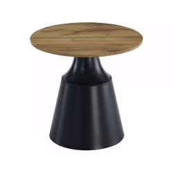 Zestaw stolików kawowych ITAKA - dąb artisan/czarny
