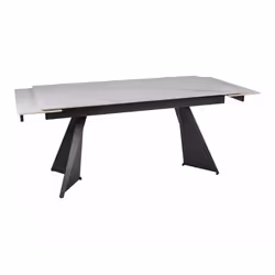 Stół rozkładany LACONI 160/220x90- biały/czarny