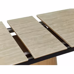 Stół rozkładany MONACO 160/200x90 - beżowy mat/dąb