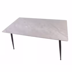 Stół RION 160x90 - szary połysk/czarny mat