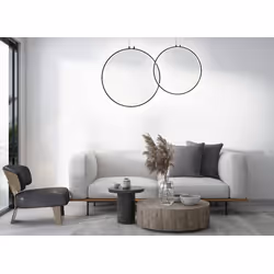 MOOSEE Lampa wisząca CIRCULO 80 - czarny