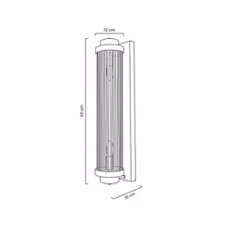 MOOSEE Lampa ścienna COLUMN 60 - srebrny