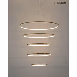 MOOSEE Lampa wisząca RING SLIM L - złoty
