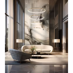 MOOSEE Lampa wisząca RING SLIM M - złoty