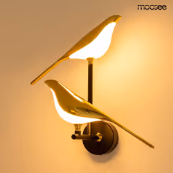 MOOSEE Lampa ścienna BIRD TWIN - złoty
