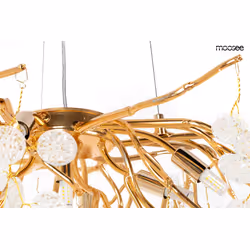 MOOSEE Lampa wisząca RIVIERA 80 - złoty/clear