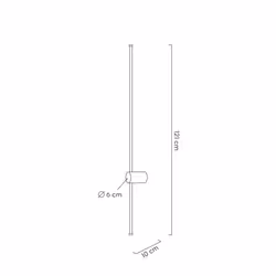 MOOSEE Lampa ścienna OMBRE 120 - biały