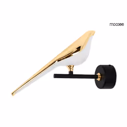 MOOSEE Lampa ścienna BIRD - złoty