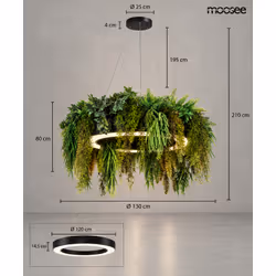 MOOSEE Lampa wisząca GARDENS 160 - czarny