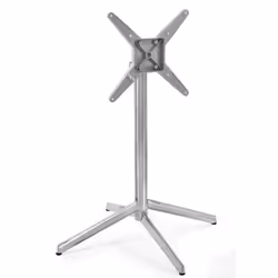 Stolik z odchylanym blatem NEXUS 80x80 - orzech/stal