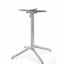 Stolik z odchylanym blatem NEXUS 80x80 - orzech/stal