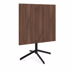 Stolik z odchylanym blatem NEXUS 80x80 - orzech/czarny