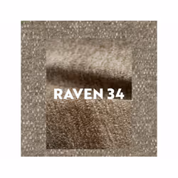Krzesło tapicerowane z podłokietnikami LAGOS D Raven - ciemny beżowy/dąb
