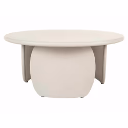 Ława okrągła NOEMI 80 cm - beżowy