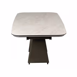Stół rozkładany INFINITY CERAMIC 160/240x95 - beżowy/miedziany