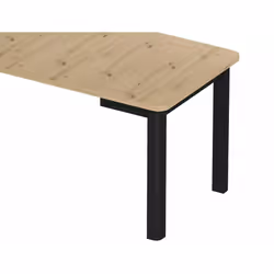 Stół rozkładany OSKAR 120/200x80 - dąb artisan/czarny