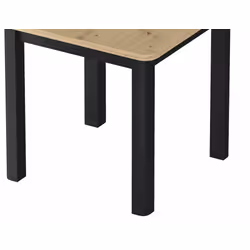 Stół rozkładany OSKAR 120/200x80 - dąb artisan/czarny