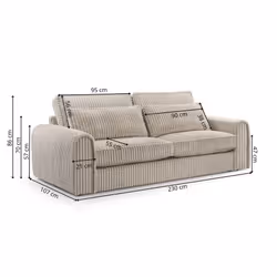 Sofa CASSINI w tkaninie Picasso