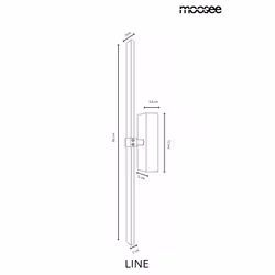 MOOSEE Lampa ścienna LINE - złoty
