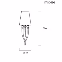 MOOSEE Zestaw 2 lamp ściennych DEVIL WALL 1 - czarny