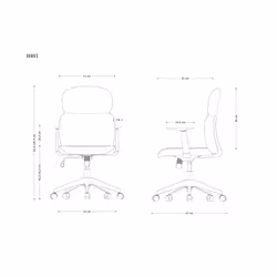 Fotel biurowy BONUS - czarny LF2098-13