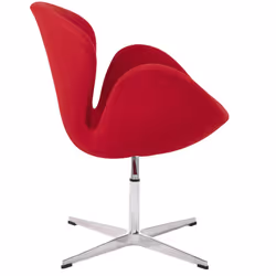 Fotel obrotowy SWAN PREMIUM regulowany - czerwony