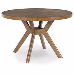 Stół okrągły ROANHOWE D769-15 122 cm - brązowy
