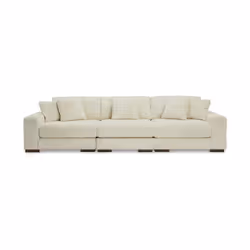 Sofa 3-osobowa LINDYN 21104-64-46-65 350 cm - kość słoniowa