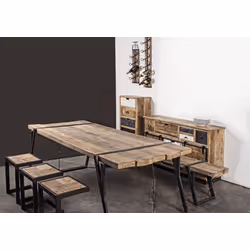 Taboret drewniany BLOCKS