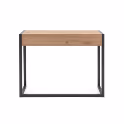 Konsola z dwiema szufladami DENVER - dąb artisan/antracyt