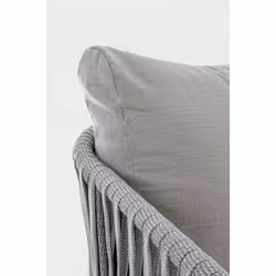 Sofa ogrodowa FLORENCIA - biały/szary