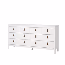 Komoda MADRID 4+4 8 szuflad - biały mat