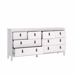 Komoda MADRID 4+4 8 szuflad - biały mat