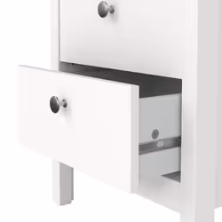 Szafka nocna z dwiema szufladami MADRID - biały mat