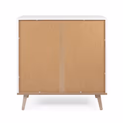 Komoda GÖTEBORG 3S 80 cm - biały mat/dąb sonoma
