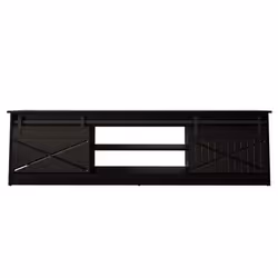 Szafka RTV 2-drzwiowa WINDSOR 200 cm - czarny mat/czarny połysk