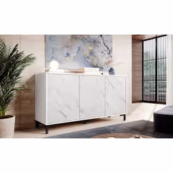 Komoda 3-drzwiowa LATINA 150 cm - biały mat