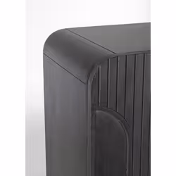 Komoda wysoka 4-drzwiowa ORISSA BLACK - czarny