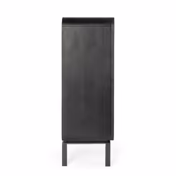 Komoda wysoka 4-drzwiowa ORISSA BLACK - czarny