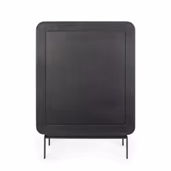 Komoda wysoka 4-drzwiowa ORISSA BLACK - czarny